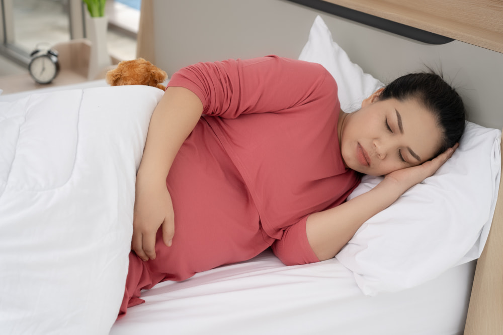 Phụ nữ mang thai dễ bị nghẹt mũi khi nằm xuống